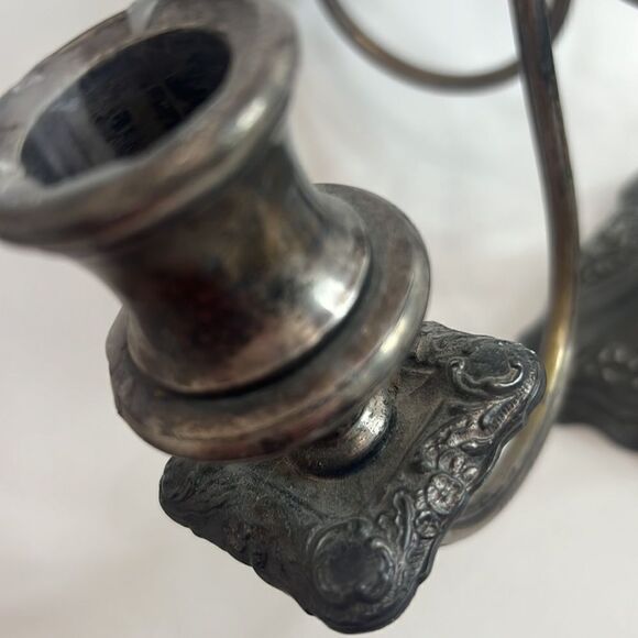 Reed & Barton 718 Candelabra Silver Plate Hollowware Ornate 4 Weighs 3lbs 4.5 Oz - Picture 7 of 15